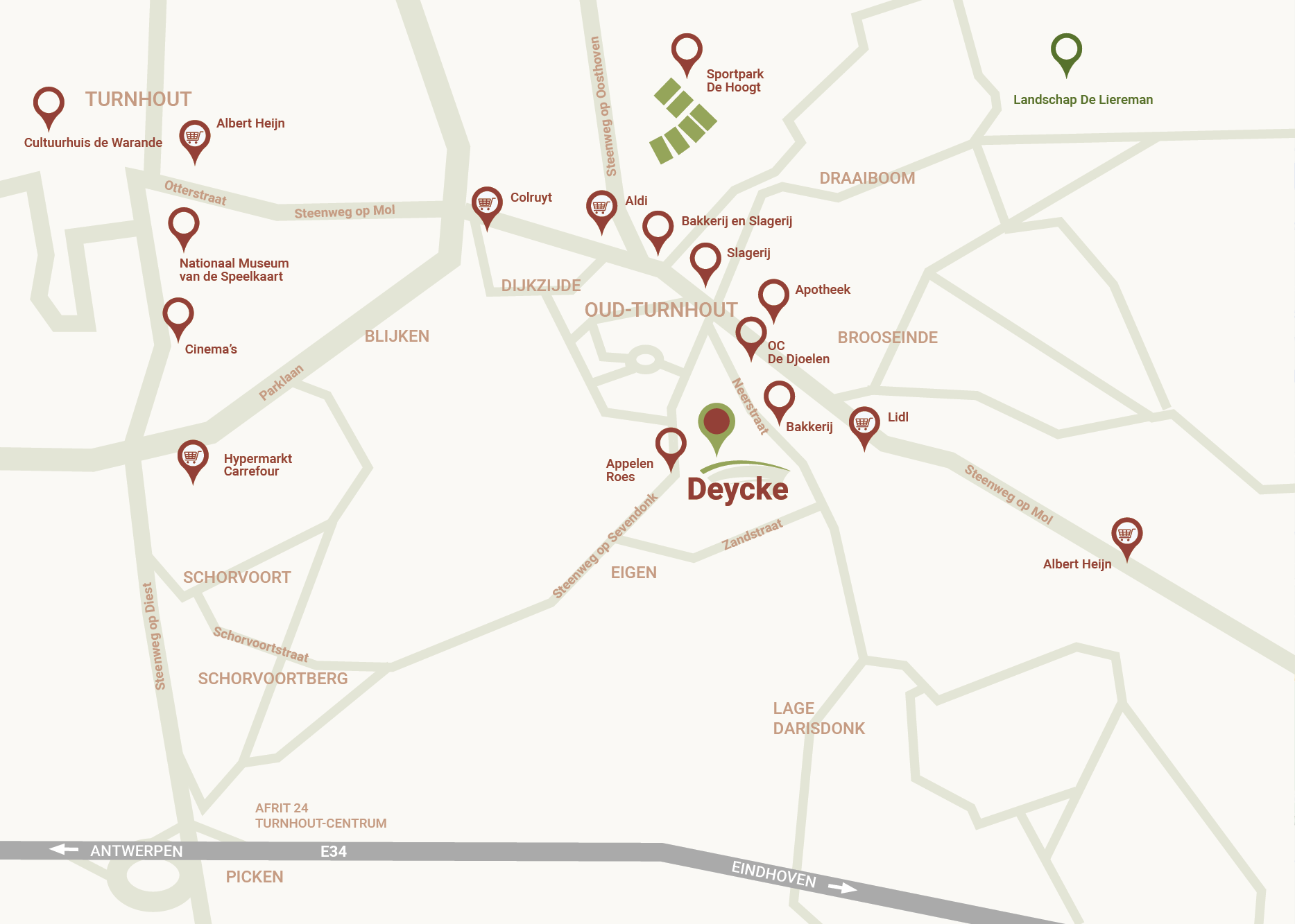 Liggingsplan Deycke - Oud-Turnhout Liggingsplan Deycke - Oud-Turnhout